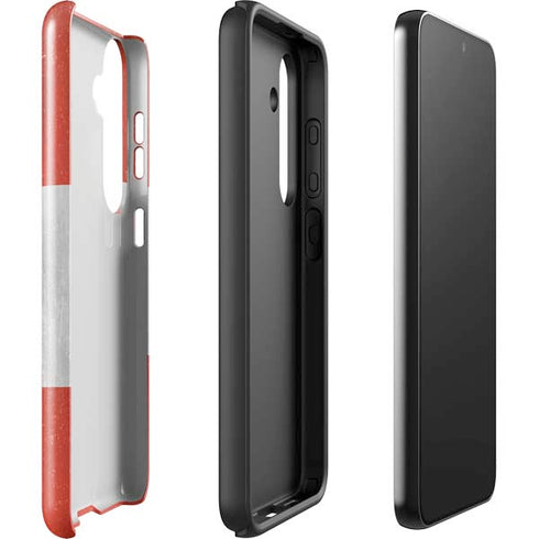 Peru Flag Distressed Galaxy S25 Impact Case